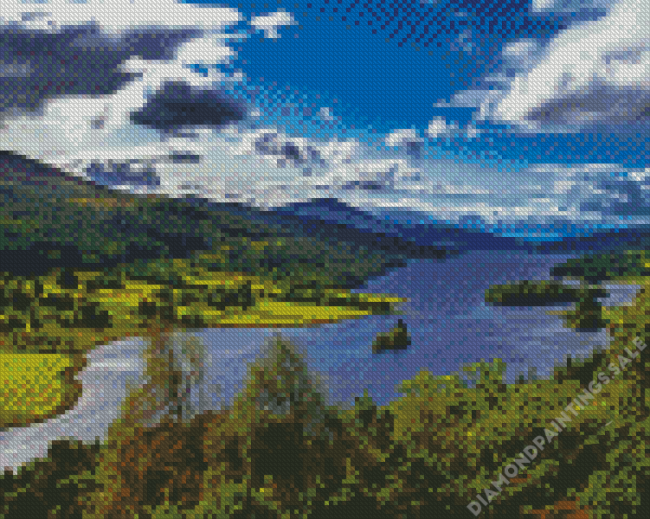 Aesthetic Scotland Scenery Diamond Painting