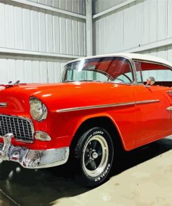 Red And Silver 1955 Chevrolet Diamond Painting