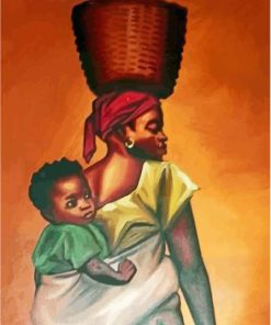 African Woman And Child Diamond Painting