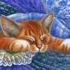 Aesthetic Cat Bed Art Diamond Painting