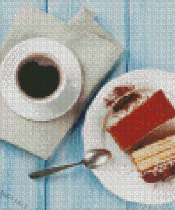 Aesthetic Coffee And Cake Diamond Painting