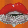 Aesthetic Diamond Lips Diamond Painting