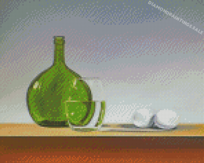 Aesthetic Green Still Life Diamond Painting