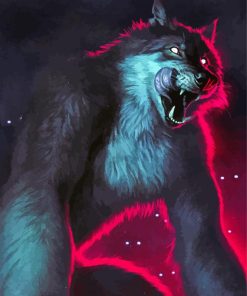 Aesthetic Hungry Werewolf Diamond Painting