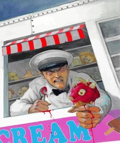 Aesthetic Ice Cream Man Diamond Painting