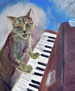 Aesthetic Jazz Cat Diamond Painting