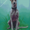 Aesthetic Lurcher Dog Diamond Painting