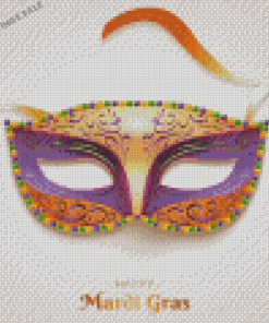 Aesthetic Mardi Gras Mask Diamond Painting