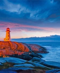 Aesthetic Nova Scotia Sunset Diamond Painting