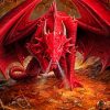 Aesthetic Red Dragon Diamond Painting