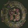 Aesthetic Steampunk Clock Diamond Painting