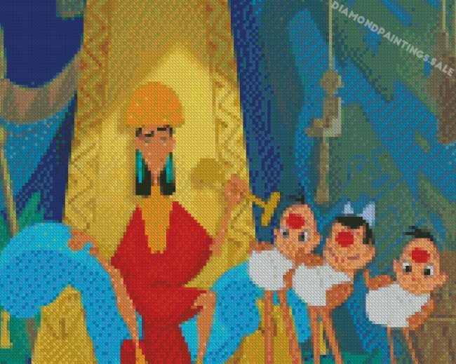 Aesthetic The Emperor's New Groove Diamond Painting