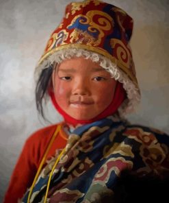 Aesthetic Tibetan Girl Diamond Painting