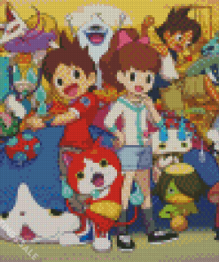 Aesthetic Yo kai Watch Diamond Painting