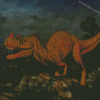 Aesthetic Ceratosaurus Diamond Painting