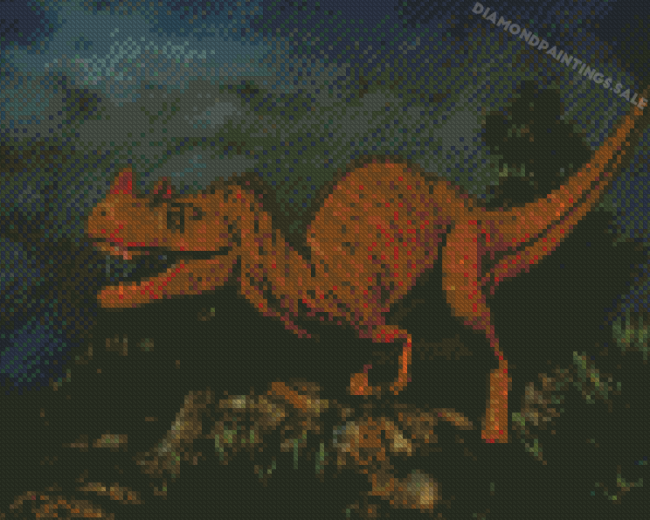 Aesthetic Ceratosaurus Diamond Painting