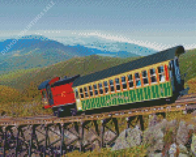 Aesthetic Cog Railroad Diamond Painting