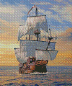 Aesthetic Galleon Diamond Painting