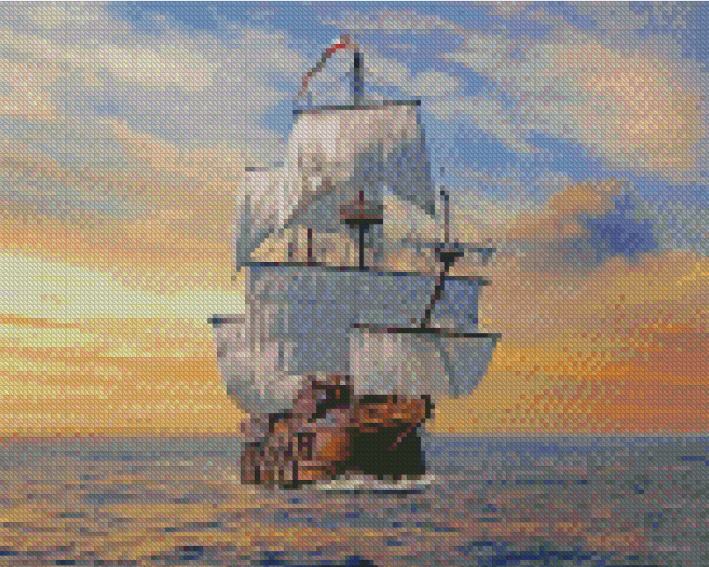 Aesthetic Galleon Diamond Painting