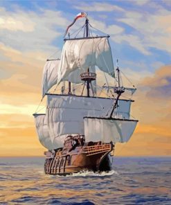 Aesthetic Galleon Diamond Painting