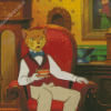 Aesthetic Ghibli Cat Diamond Painting