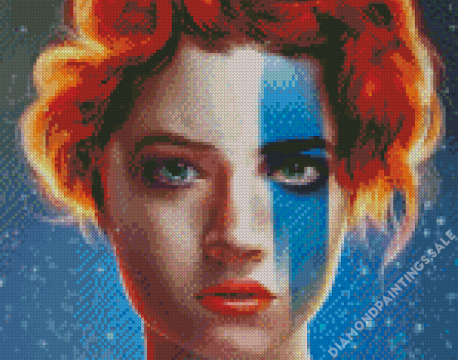 Aesthetic Girl With Freckles Diamond Painting