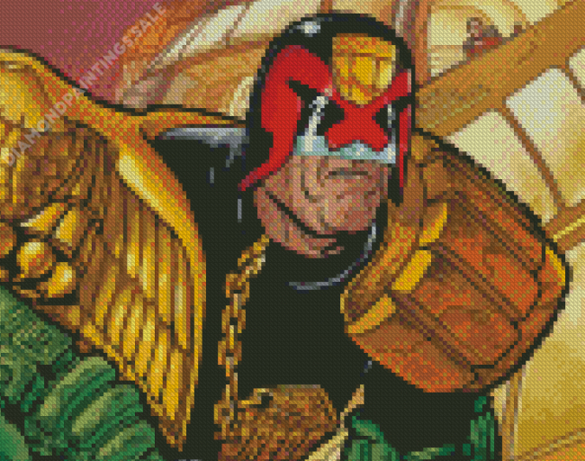 Aesthetic Judge Dredd Diamond Painting