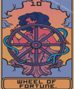 Aesthetic Wheel Of Fortune Tarot Diamond Painting