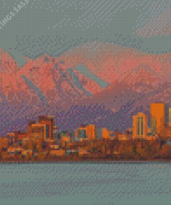 Anchorage Skyline One Diamond Painting