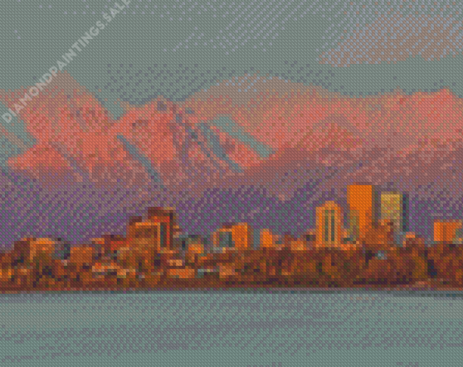 Anchorage Skyline One Diamond Painting