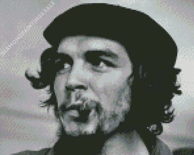 Black And White Che Guevara Diamond Painting