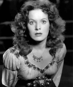 Black And White Maureen O'Hara Diamond Painting