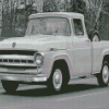 Black And White Old Ford Truck Diamond Painting