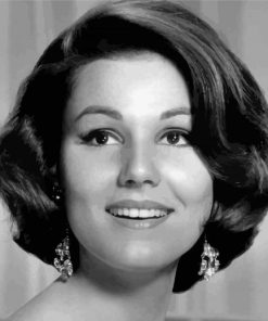 Black And White Paula Prentiss Diamond Painting