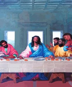 Black Last Supper Diamond Painting