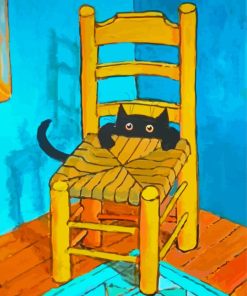 Sneaky Black Cat Diamond Painting