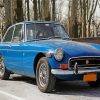 Blue MGB Car Diamond Painting