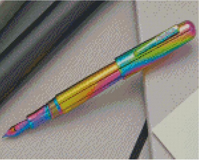 Colorful Fountain Pen Diamond Painting