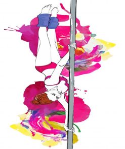 Colorful Pole Dance Abstract Diamond Painting