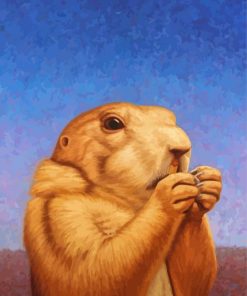 Cool Groundhog Art Diamond Painting