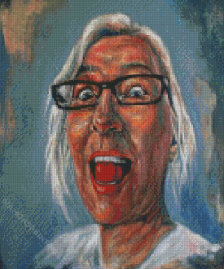 Happy Old Woman Diamond Painting