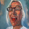 Happy Old Woman Diamond Painting