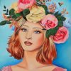 Floral Lady Diamond Painting