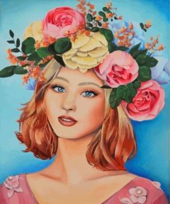 Floral Lady Diamond Painting