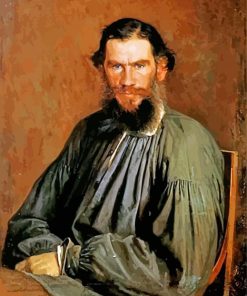 Ivan Kramskoy Portrait Of Leo Tolstoy Diamond Painting