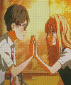 Kousei And Kaori Shigatsu Diamond Painting