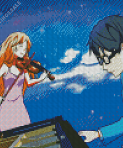 Kousei And Kaori Art Diamond Painting