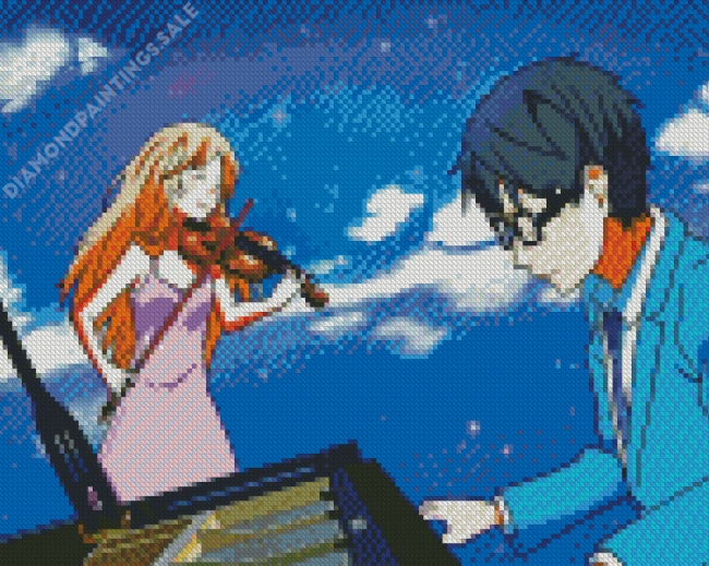 Kousei And Kaori Art Diamond Painting