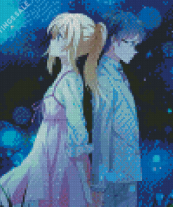 Kousei And Kaori From Your Lie In April Diamond Painting