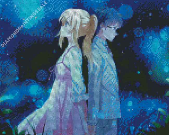 Kousei And Kaori From Your Lie In April Diamond Painting